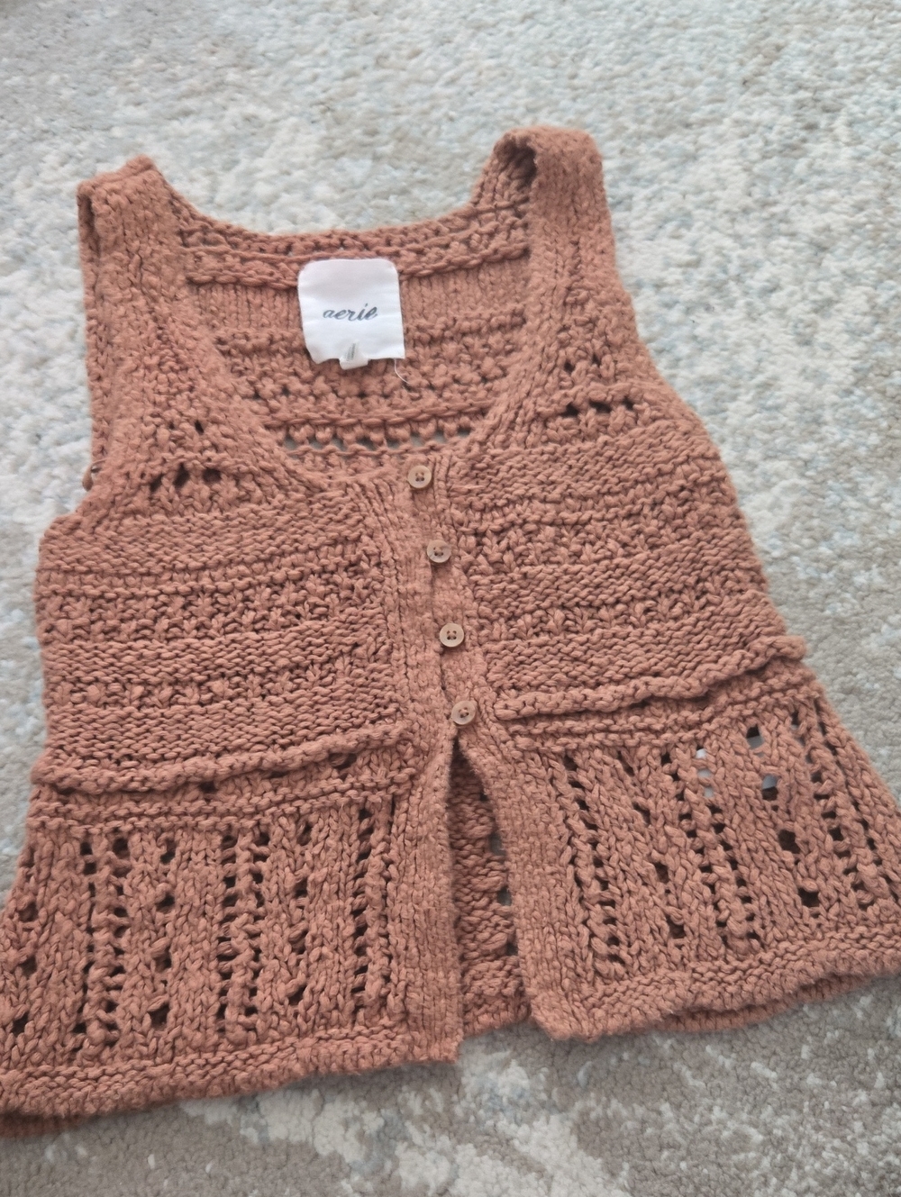 Price Firm 🍓 Aerie Brown Knit Top
